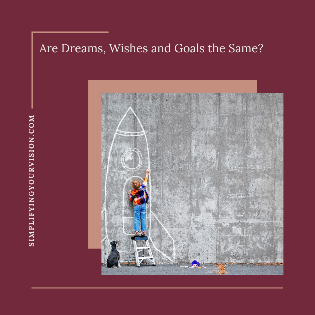 Are Dreams, Wishes and Goals the Same?